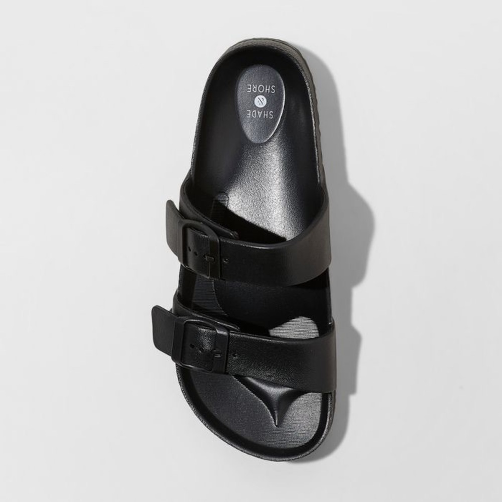 Buckle sandals black